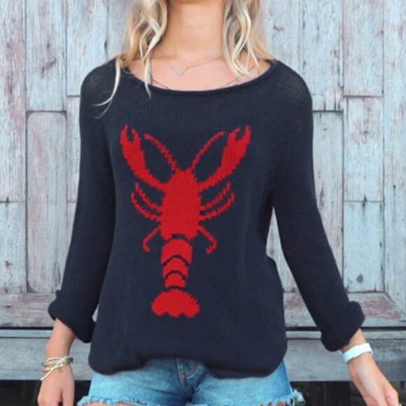 Wooden Ships, Paola Buendia S/M Lobster Roll Crew Sweater - Picture 2 of 5